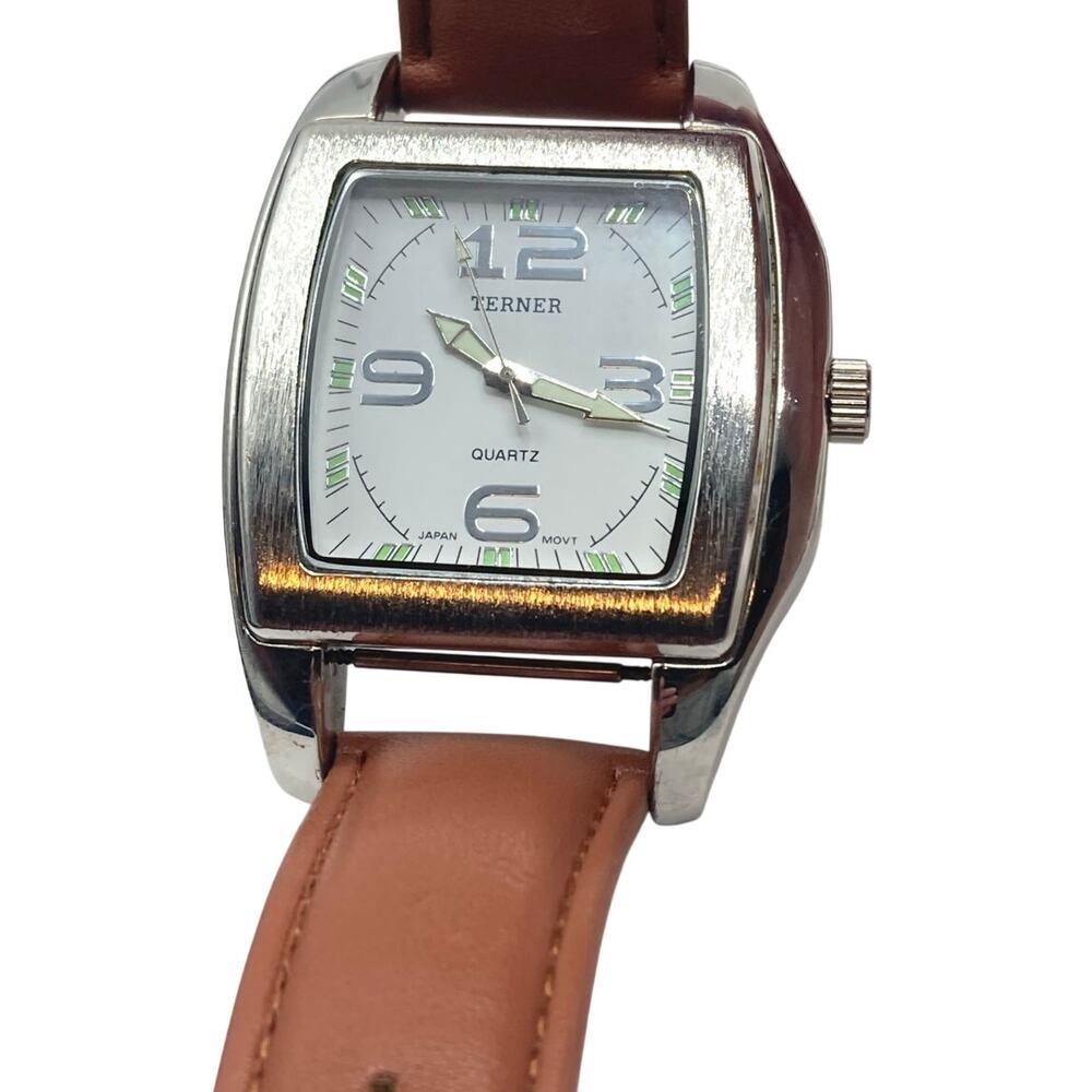 Bijoux Turner K-10934 Men's Dress Watch 43mm - Fresh Battery - Adjustable Band